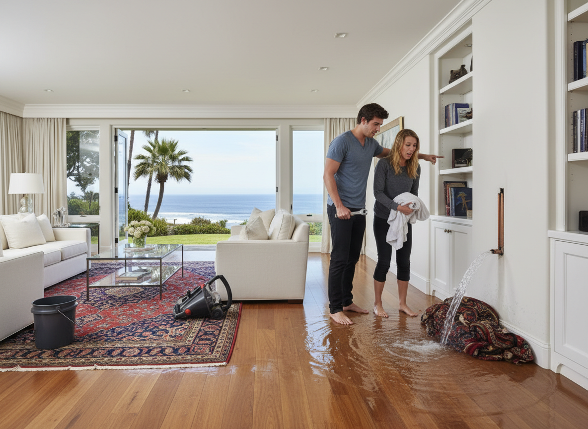 First Steps After Discovering A Burst Pipe In Your Corona Del Mar Residence