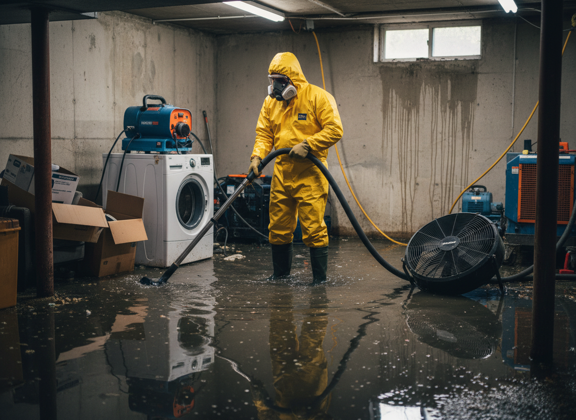 Basement Flood Cleanup in Corona Del Mar, CA